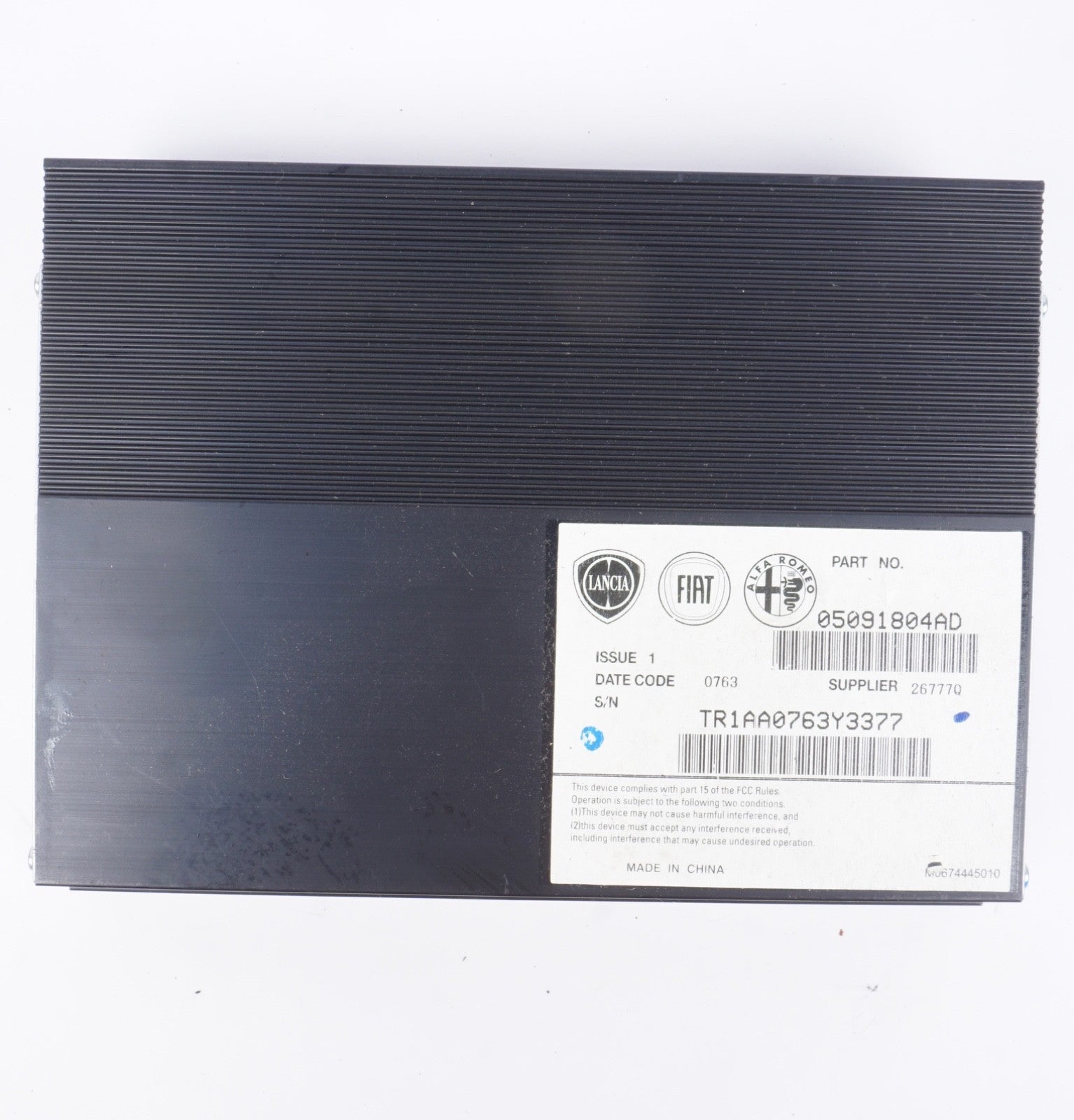 FIAT 500 Genuine Mopar Amplifier 5091804AE