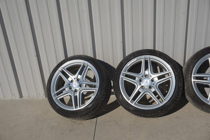 08-14 Mercedes C250 C300 C350 AMG Alloy Wheel Rim & Tire R18 18" OEM
