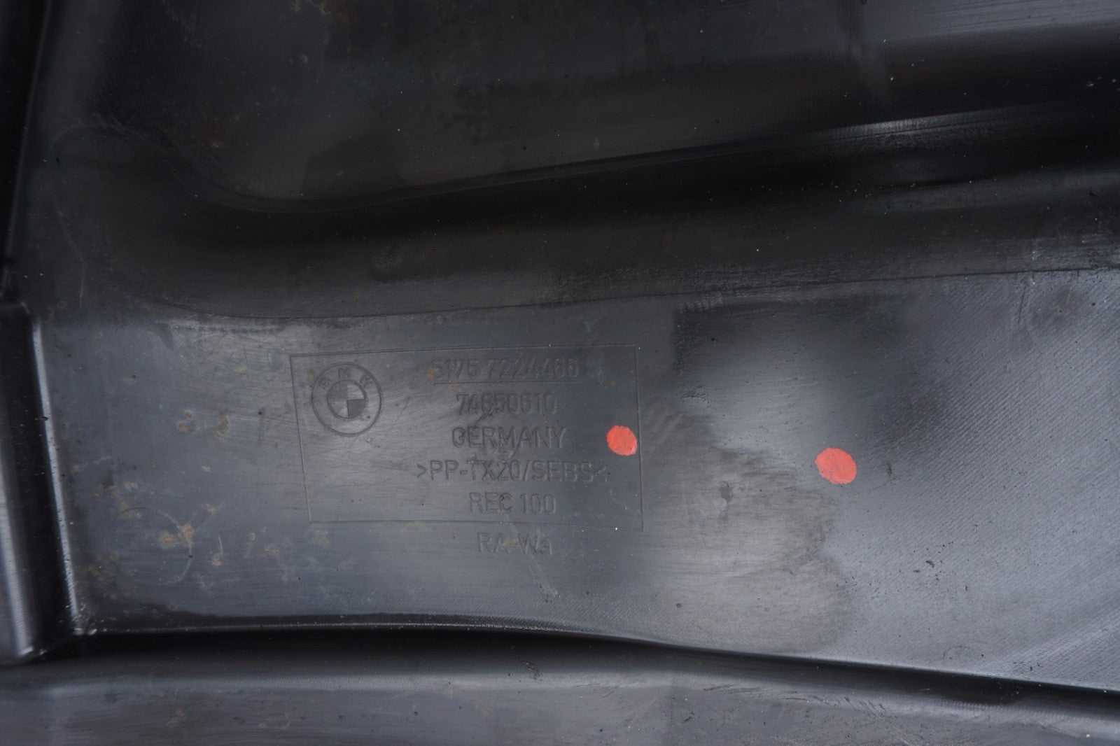 OEM BMW F12 650i 12-18 Front Right Fender Liner Extension Cover