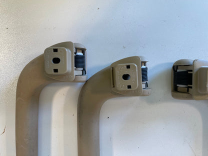 07-13 W221 MERCEDES BENZ S550 S600 S63 OVERHEAD ROOF GRAB HANDLE SET OF 4 OEM