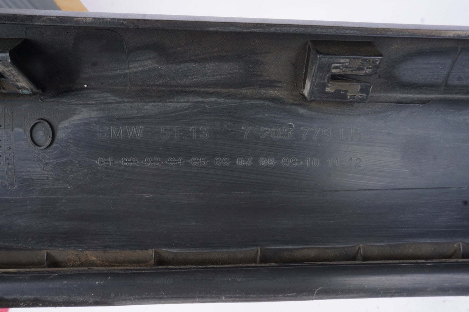 2011 - 2016 BMW X3 (F25) FRONT LEFT DRIVER OUTSIDE DOOR TRIM PANEL (BLACK)