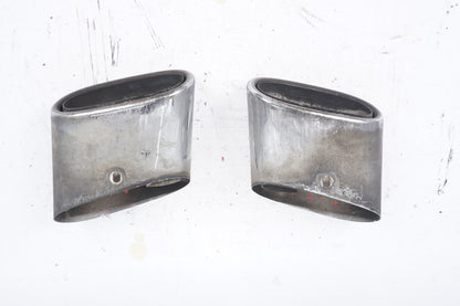 2003-2008 Mercedes R230 SL500 SL600 Rear Exhaust Muffler Tips Ends Set of 2 OEM
