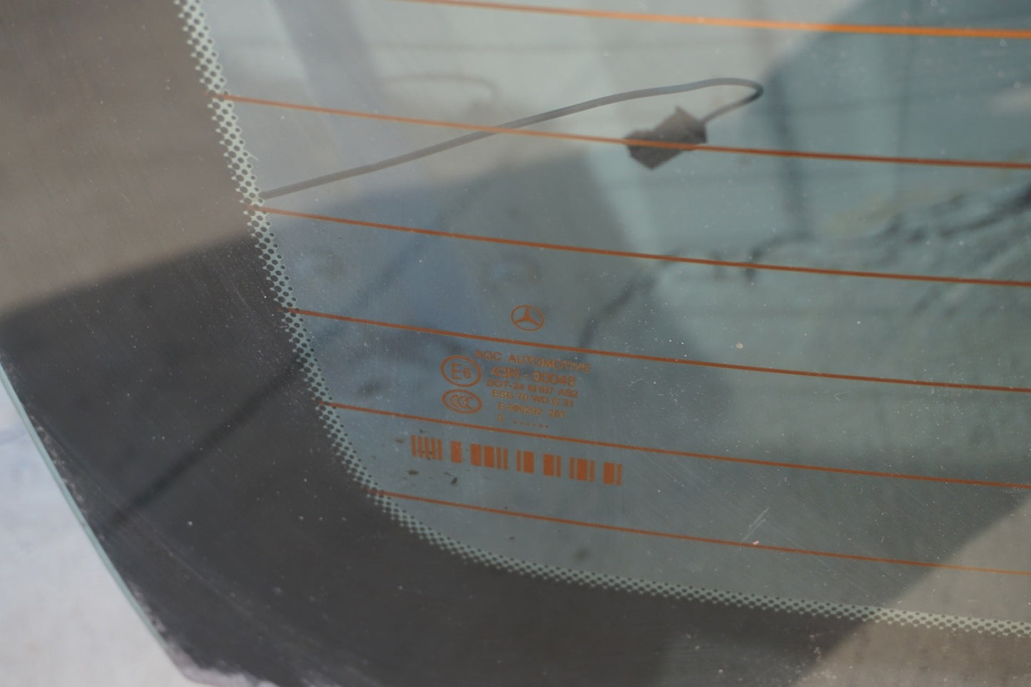 Fits 2012-2014 Mercedes Benz C250 C300 C350 C63AMG 4Dr Sedan Back Window Glass 