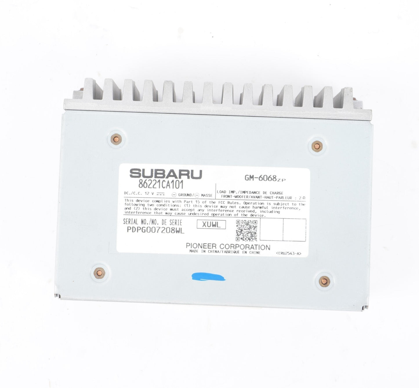 2013 - 2020 Subaru BRZ Pioneer Radio Amplifier 86221CA101 OEM
