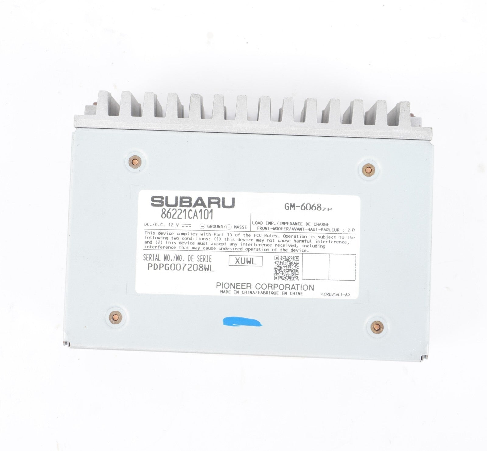 2013 - 2020 Subaru BRZ Pioneer Radio Amplifier 86221CA101 OEM