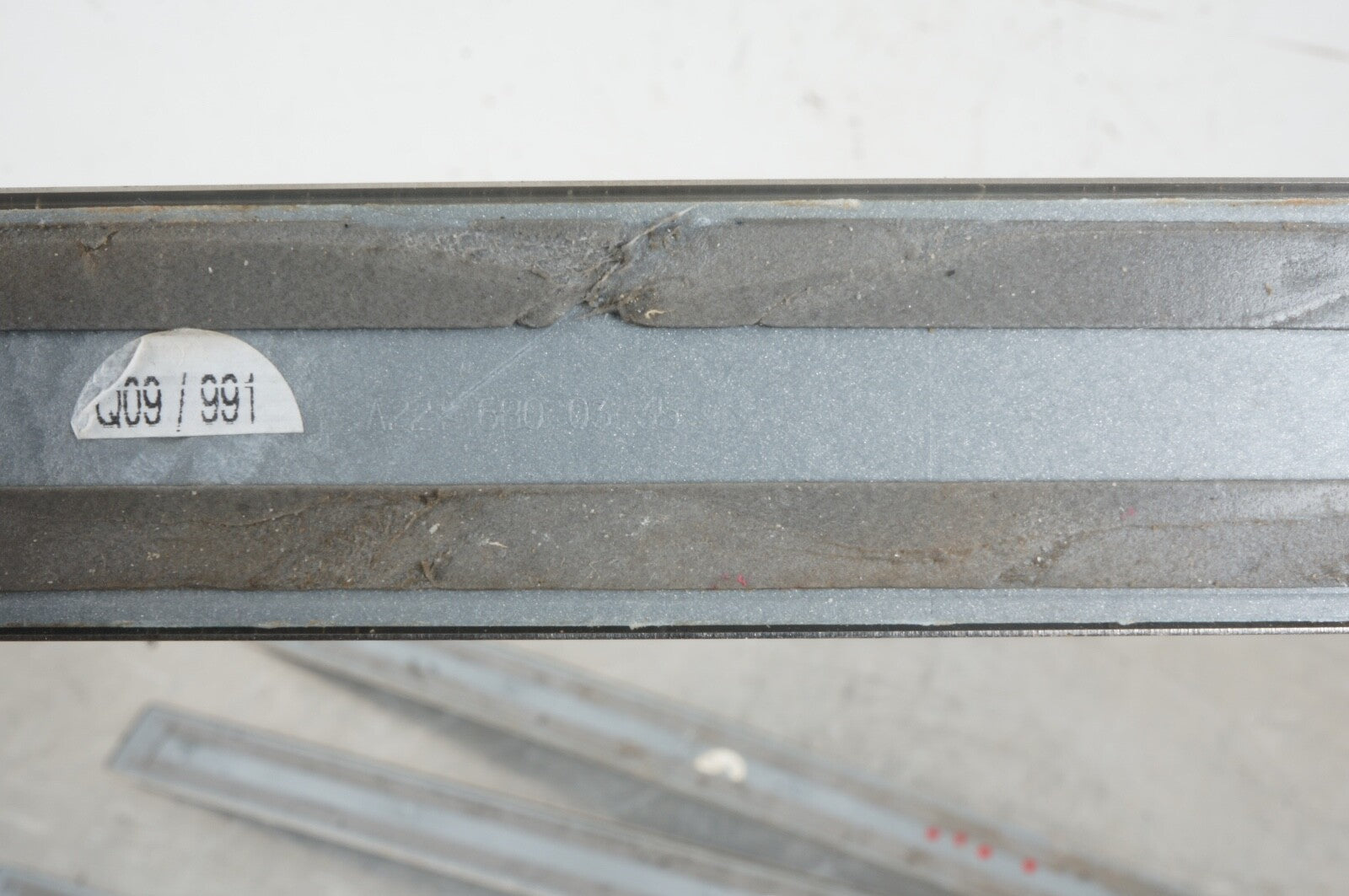 08-13 Mercedes W221 S550 Door Step Sill Cover Panel Trim OEM x 4