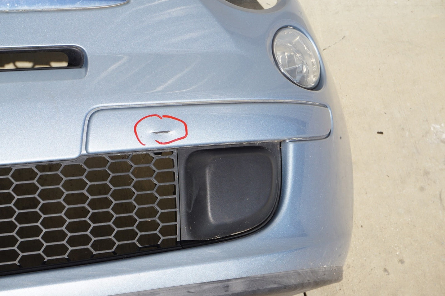 2012 - 2017 FIAT 500 Front Bumper Cover Panel