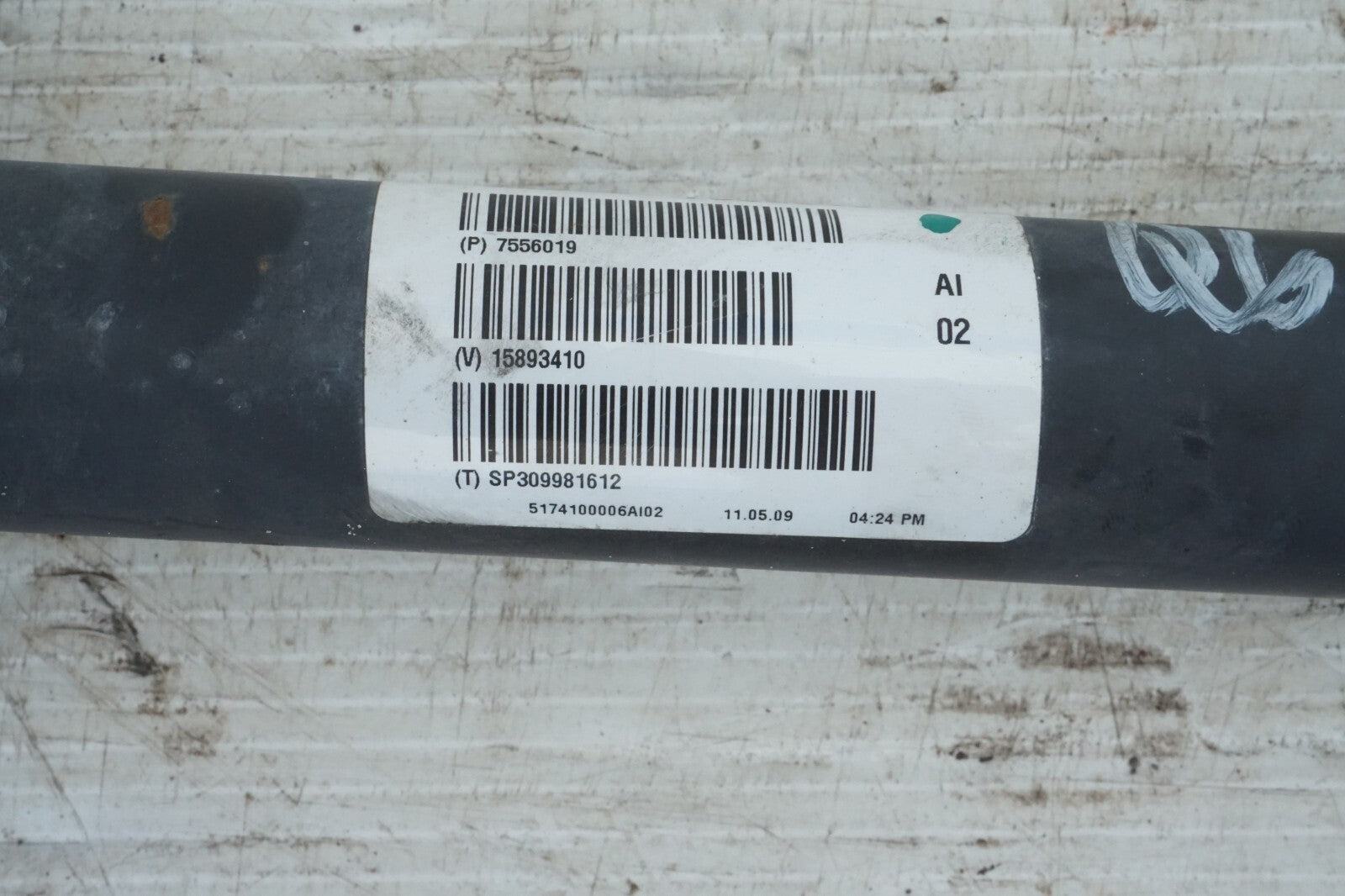 2008 - 2010 BMW X5 X6 xDrive35I FRONT DRIVESHAFT DRIVE SHAFT 7556019 OEM