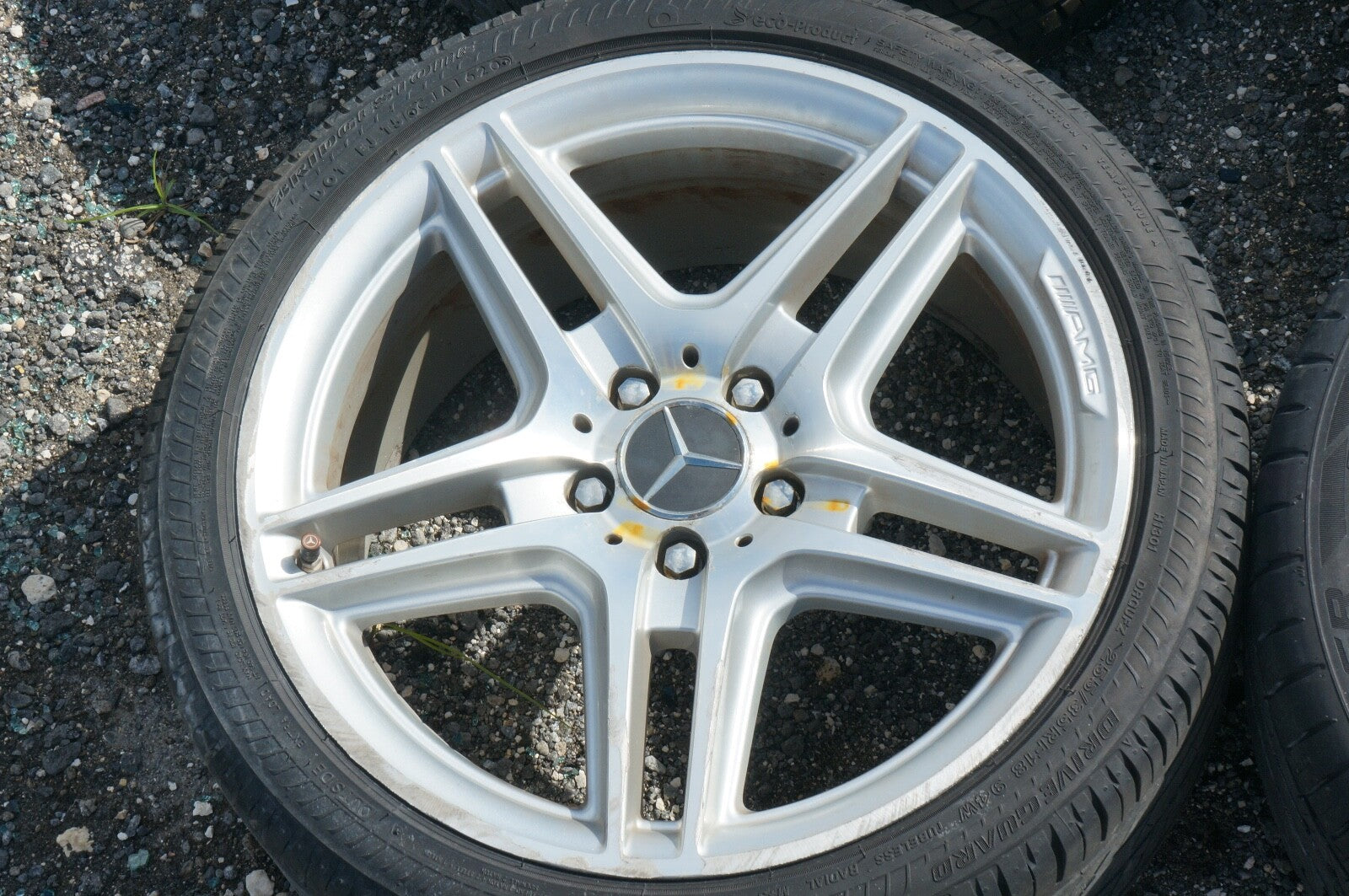 2007 - 2014 MERCEDES C250 C200 C300 C350 TIMS AMG R18 STAGGERED - BAD TIRES