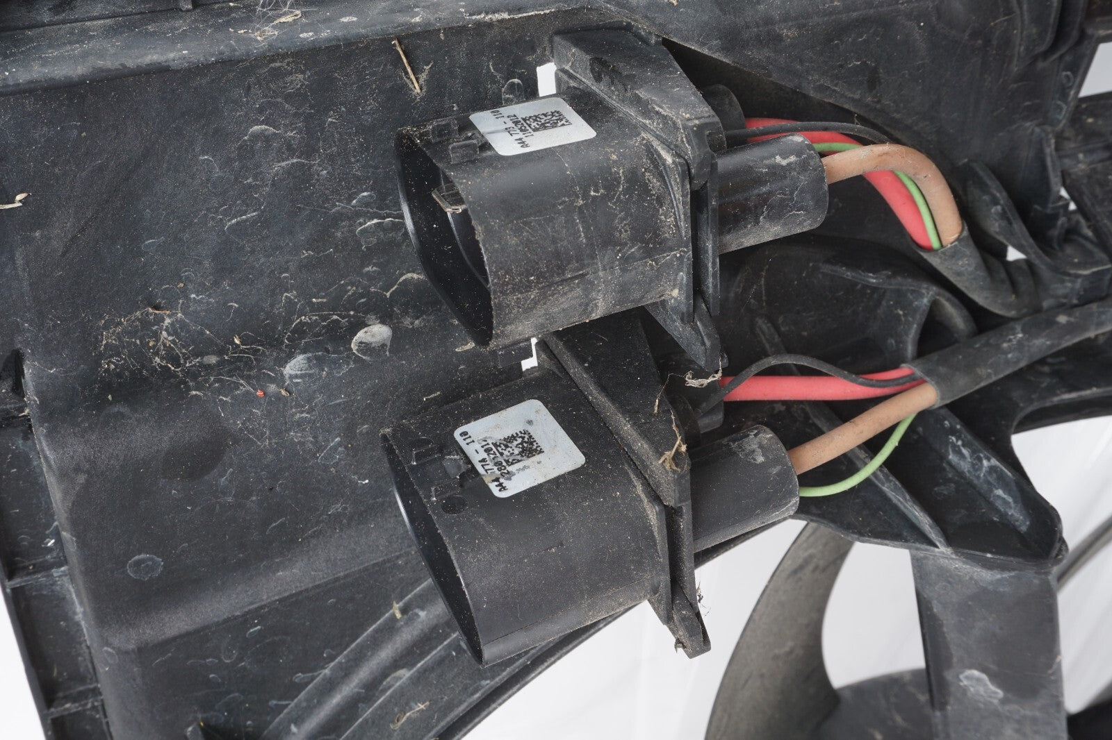 11-17 AUDI A8L A8 3.0L ENGINE COOLING FAN MOTOR W/ SHROUD OEM