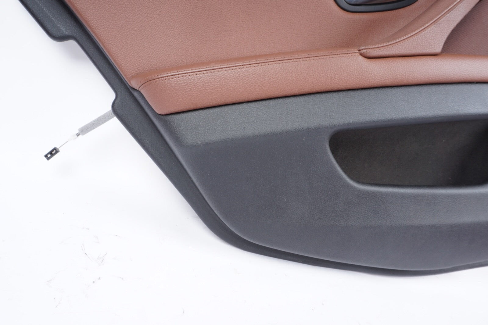 11-16 BMW 528i 535 550 Rear Left Driver Side Interior Door Card Panel Brown OEM