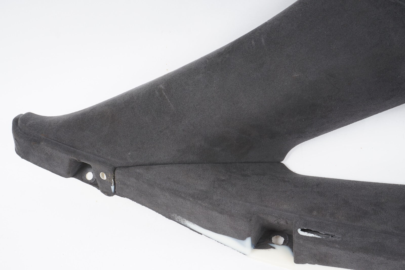 11-17 AUDI A8 A8L S8 REAR LEFT SIDE C PILLAR QUARTER WINDOW TRIM  ALCANTARA OEM
