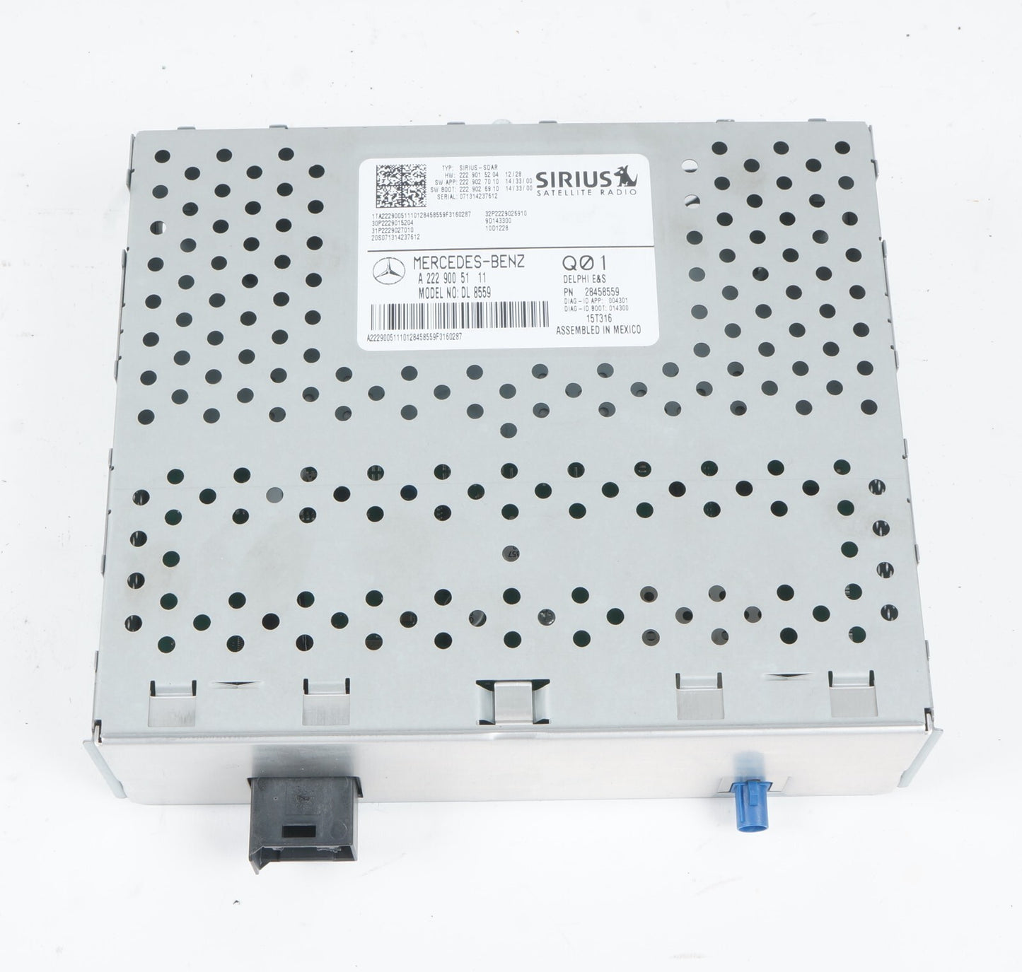 2014 - 2017 Mercedes W222 S500 SATELLITE RADIO RECEIVER MODULE UNIT SIRIUS  OEM
