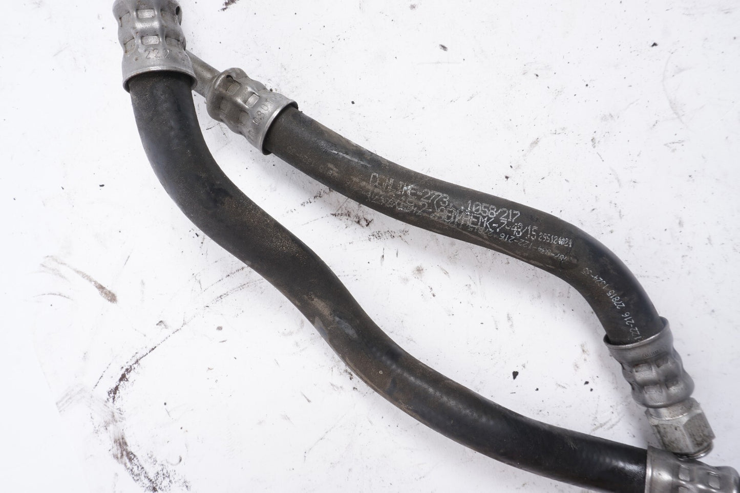 14-17 Mercedes S550e W222 3.0L Transmission Oil Cooler Hose Pipe Line OEM