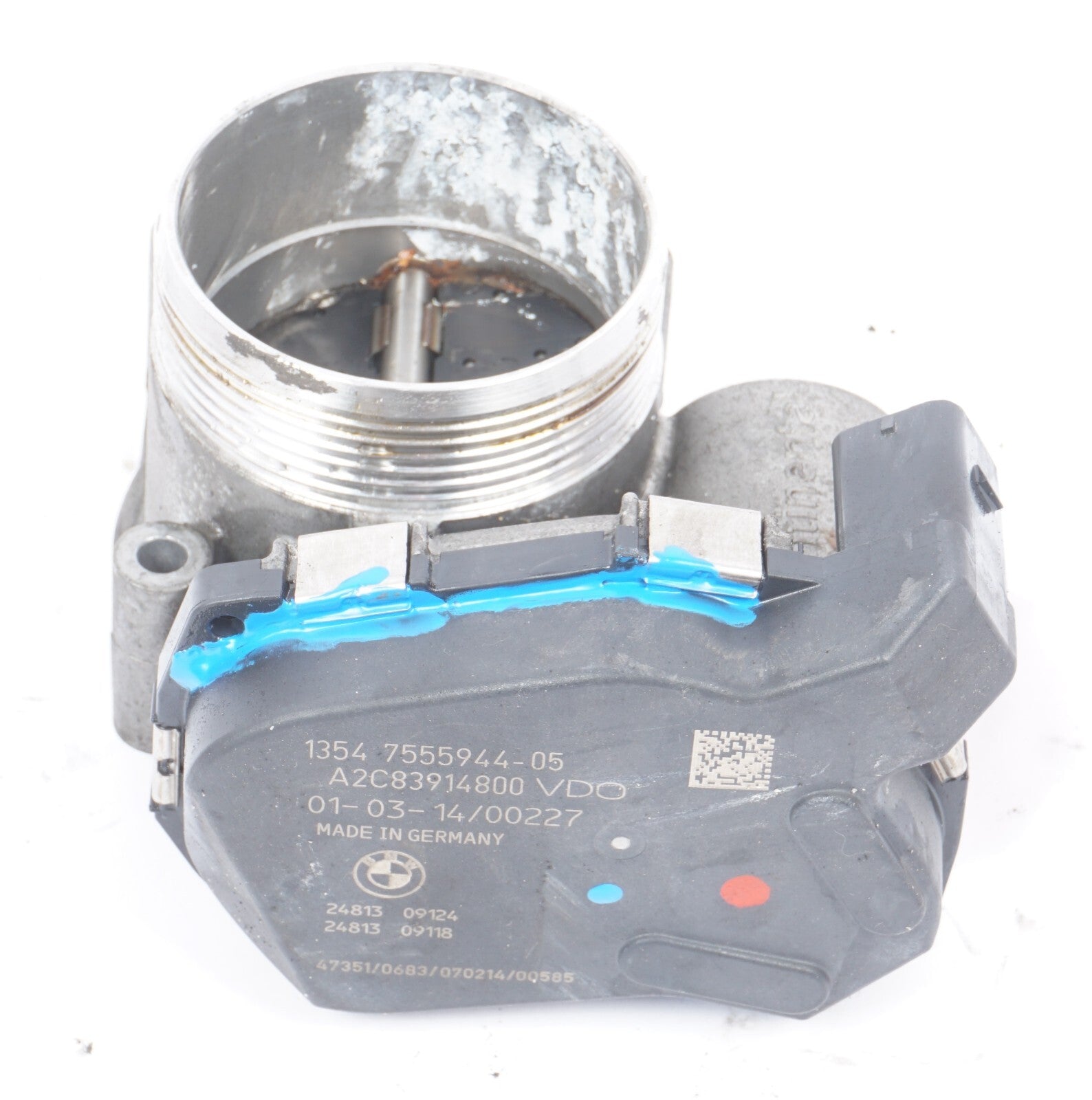 12 - 18 BMW 550I 650I 4.4L N63N Throttle Body Left Driver Side 13547555944 OEM