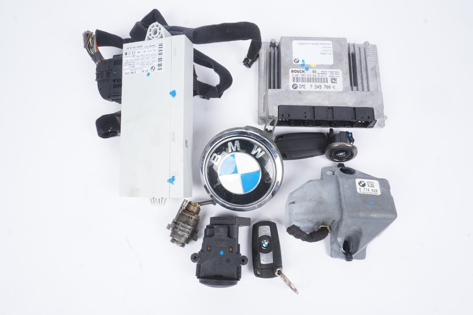 2006 2007  BMW 650i Ignition Set Key Lock Module OEM