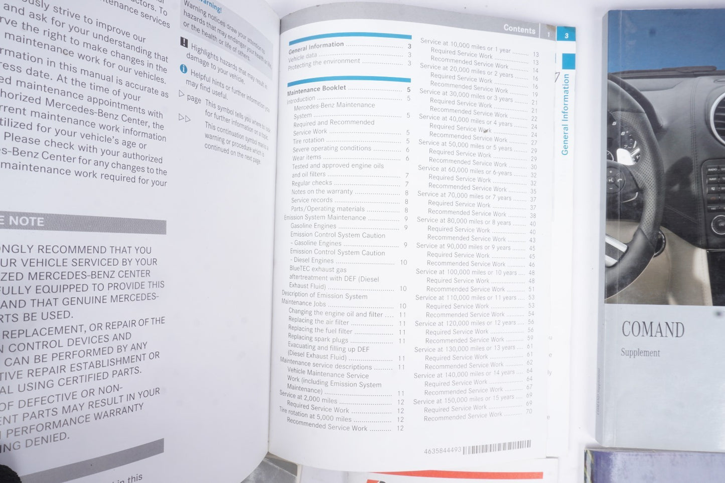 2011 MERCEDES BENZ ML M CLASS ML350 ML63 ML550 OWNERS OPERATORS OWNER MANUAL SET