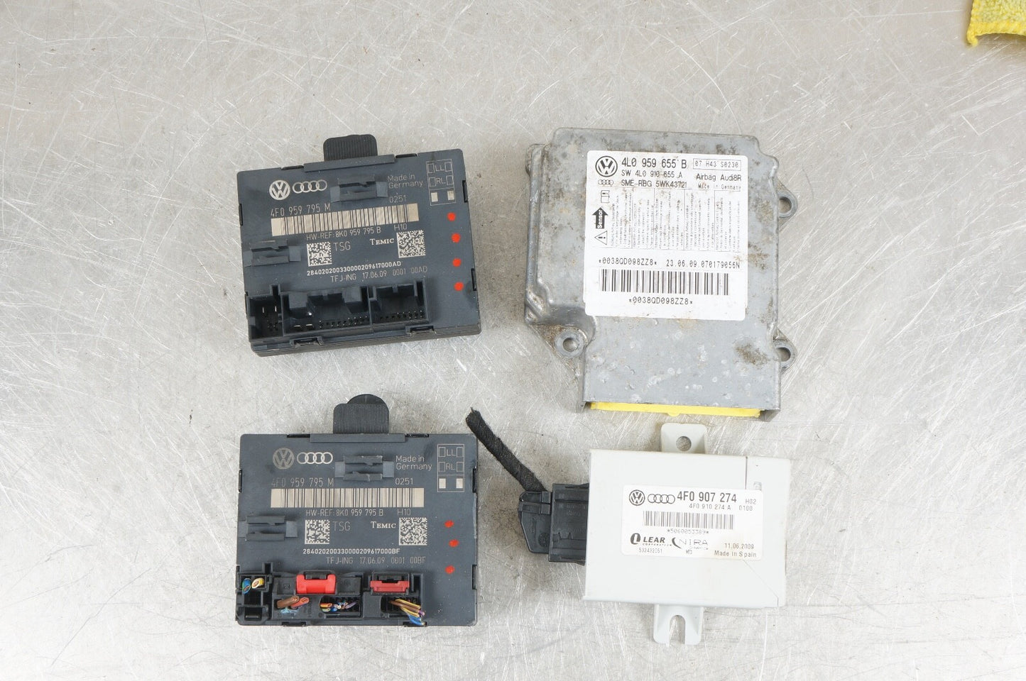 AUDI MODULE SET OF 4  4F0959795 4F0907274 4L0959655