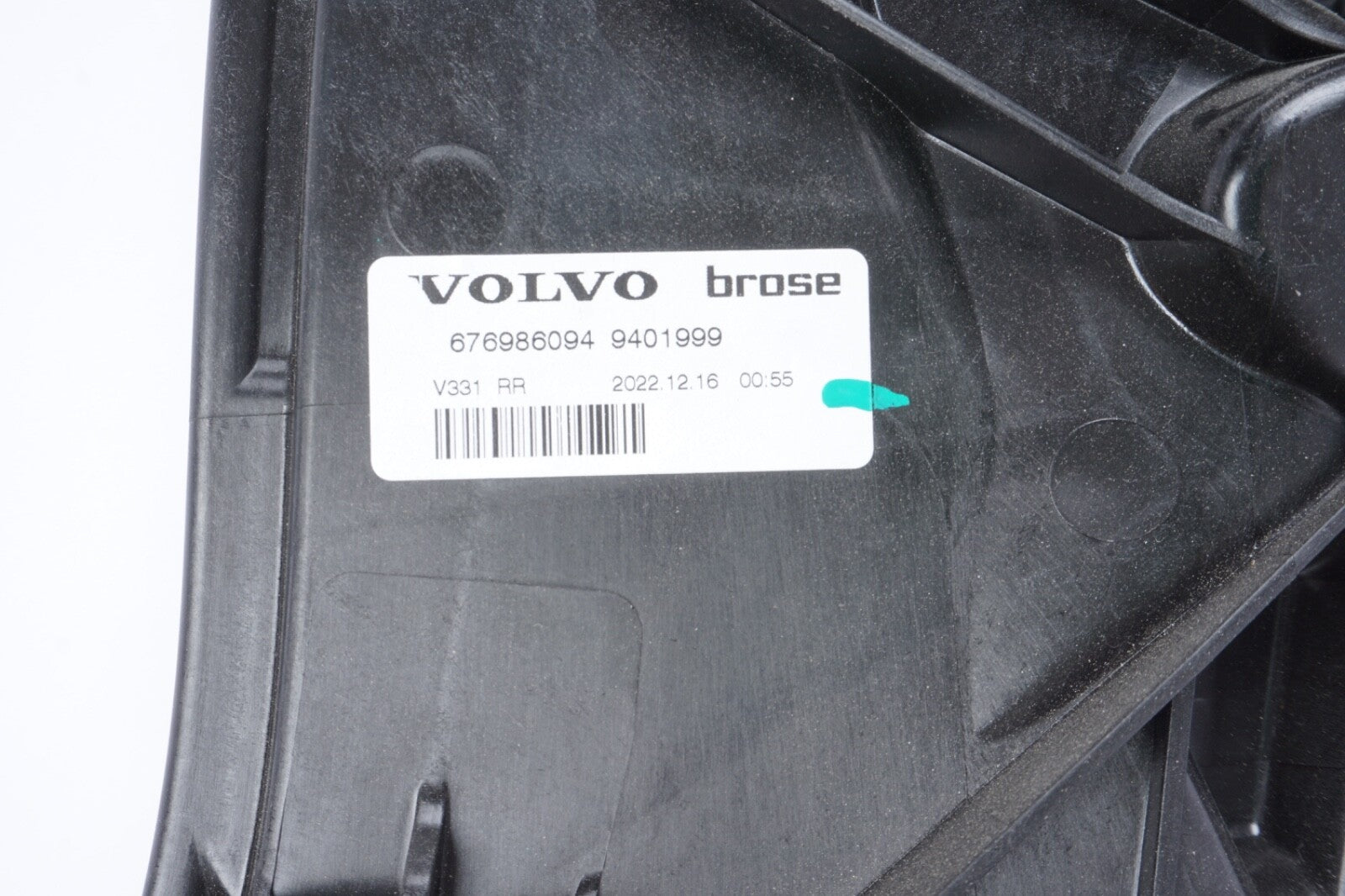 2021-23 POLESTAR 2 REAR RIGHT PASSENGER SIDE DOOR WINDOW REGULATOR & CARRIER OEM