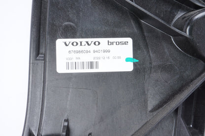 2021-23 POLESTAR 2 REAR RIGHT PASSENGER SIDE DOOR WINDOW REGULATOR & CARRIER OEM