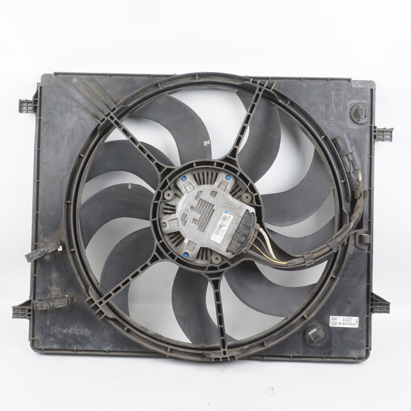 2014 - 2017 MASERATI GHIBLI ENGINE RADIATOR COOLING FAN SHROUD MOTOR OEM