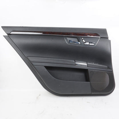 2007 - 2013 Mercedes S550 S600 Left LH Driver Rear Door Trim Panel Black