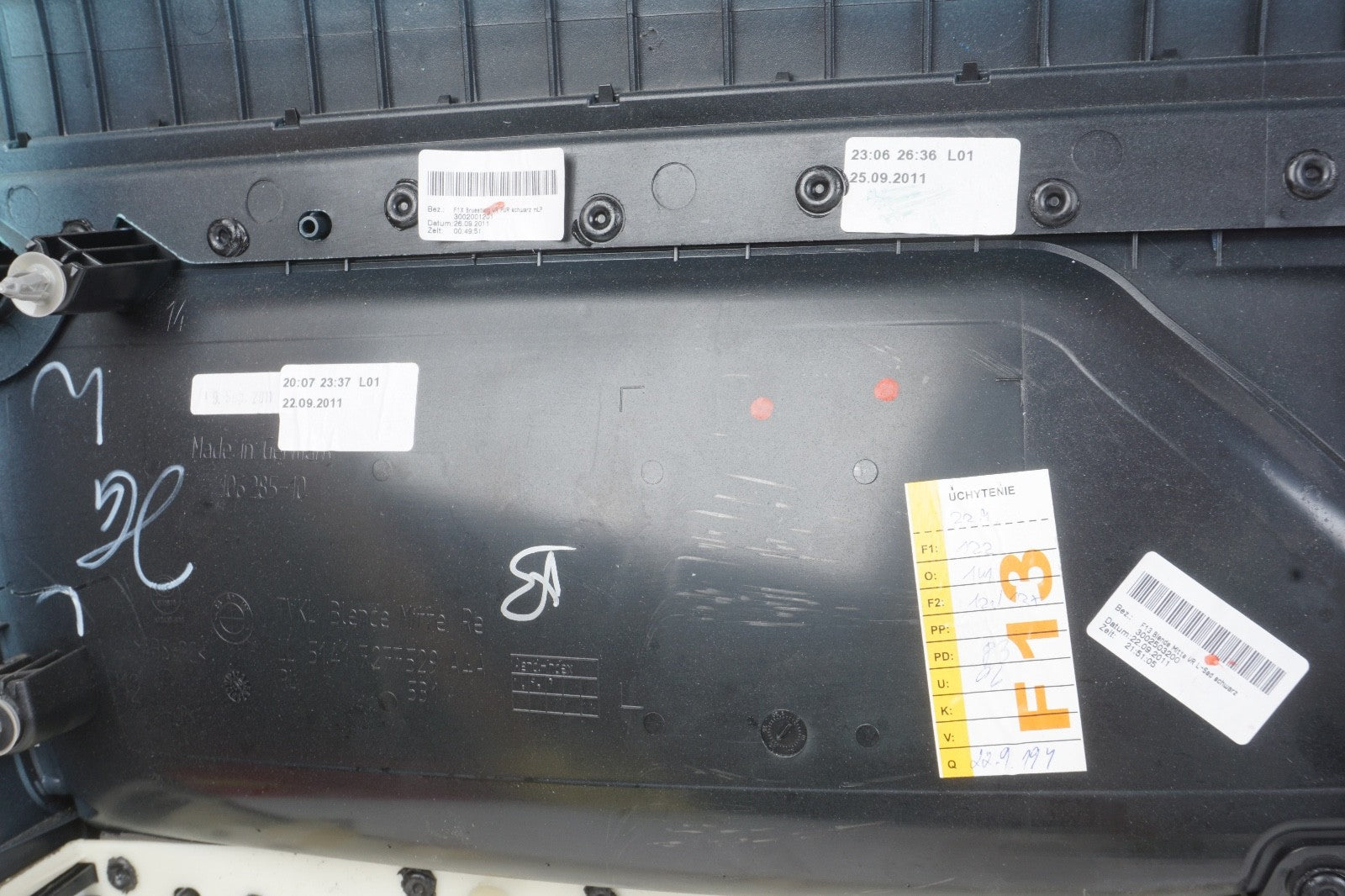 2012 - 2018 BMW F12 F13 640I 650I RIGHT DOOR PANEL BLACK NAPPA LEATHER