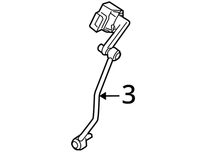 2004 - 2010 Audi A8 D3 Headlight Level Sensor 4E0 941 285 G OEM