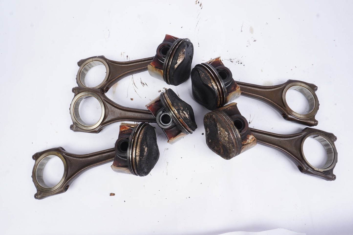 2012 - 2015 AUDI A6 A7 Q7 3.0L Piston & Connecting Rod Set Of 5 OEM