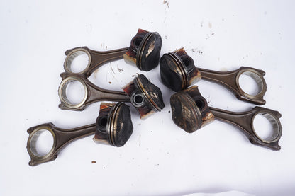 2012 - 2015 AUDI A6 A7 Q7 3.0L Piston & Connecting Rod Set Of 5 OEM