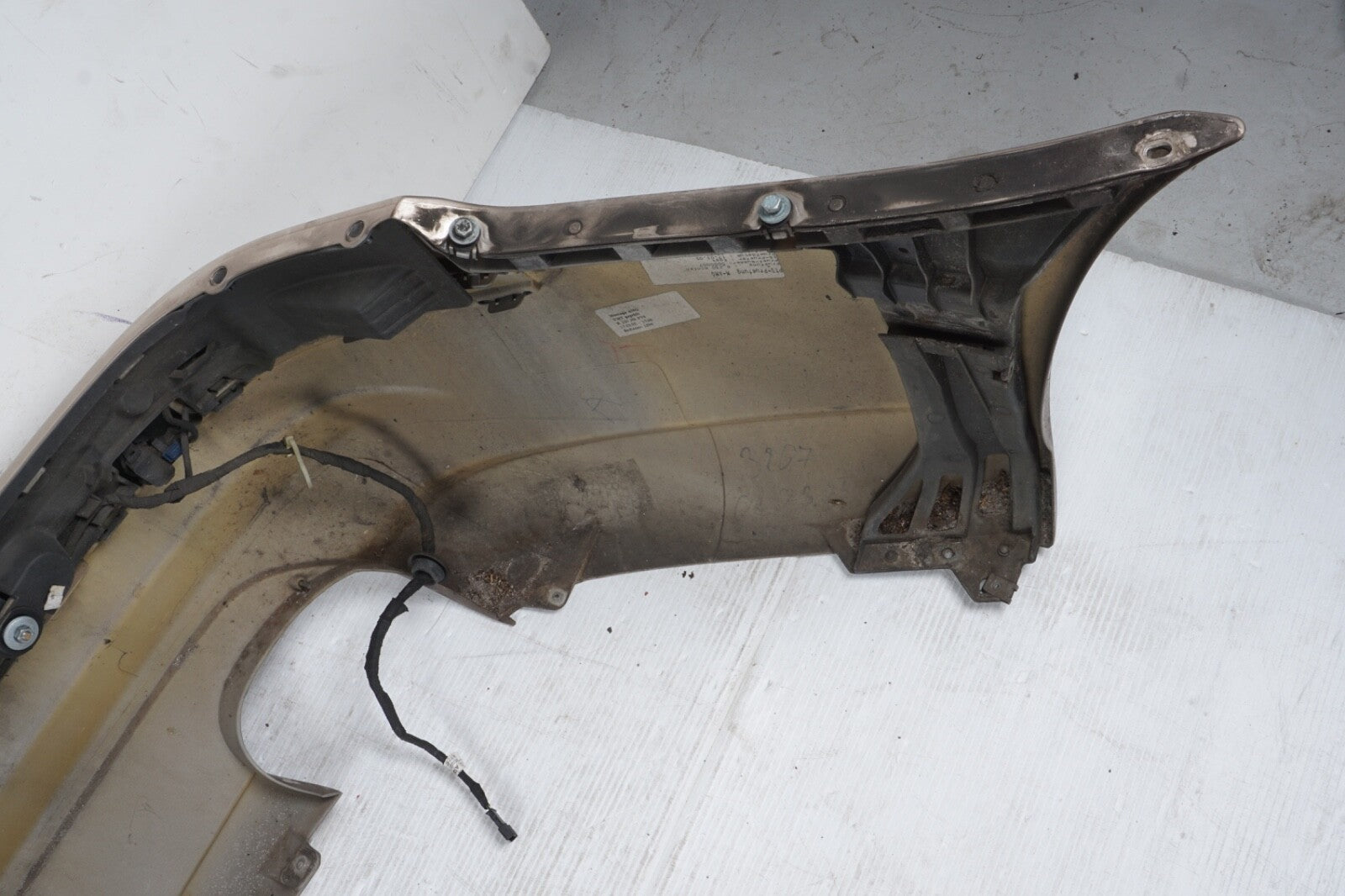 03-08 Mercedes SL500 Base Rear Bumper Cover Assembly GOLD OEM