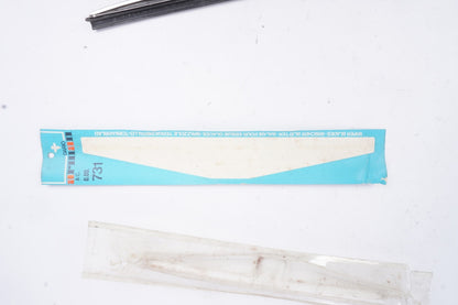Pair Polished Windshield Wiper Blades For Mercedes W108 W111 W112