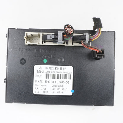 07-13 Mercedes W221 S550 CL550 AC A/C Blower Control Module 2218709987 OEM