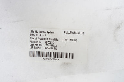 2017 - 2021 ALFA ROMEO GIULIA FRONT RIGHT SEAT LUMBAR SUPPORT & PAD OEM 8583403