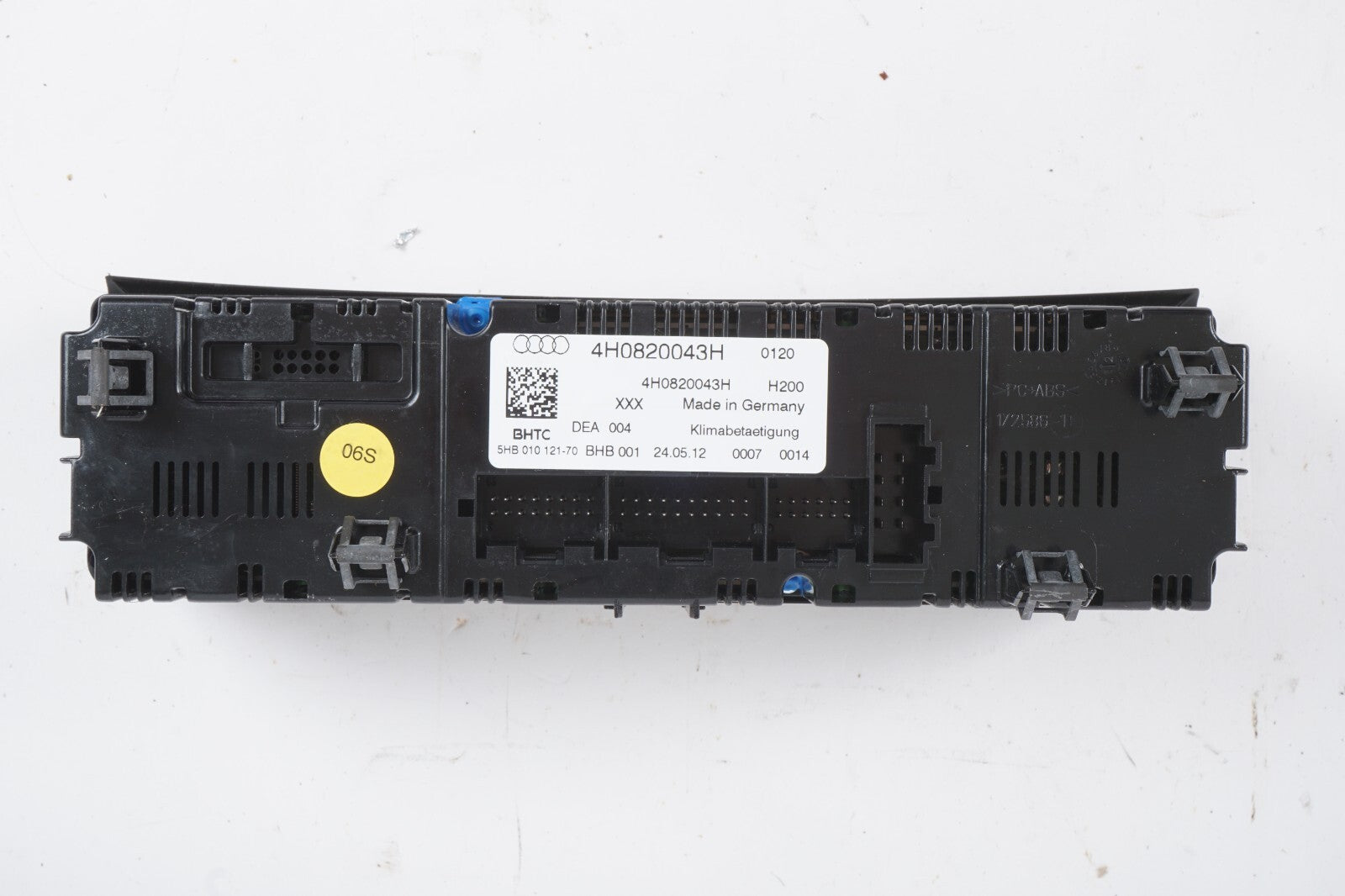 11-14 AUDI A8 A8L S8 AC HEATER CLIMATE CONTROL SWITCH 4H0820043H OEM