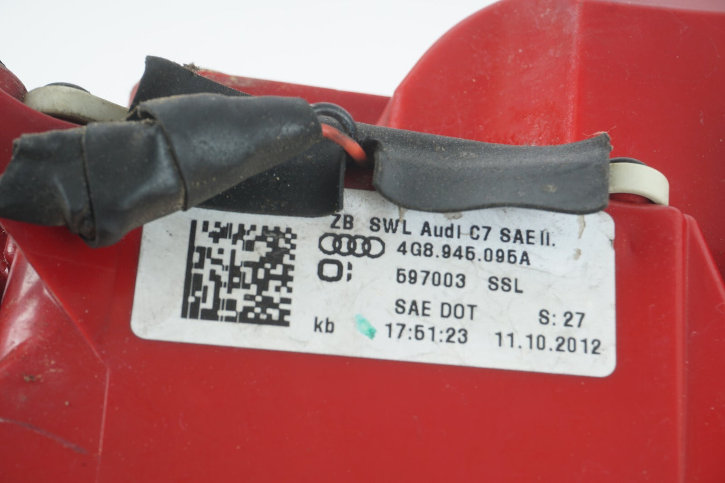 2012-2015 AUDI A7 S7 REAR LEFT DRIVER SIDE OUTER TAIL LIGHT LIGHT LAMP OEM