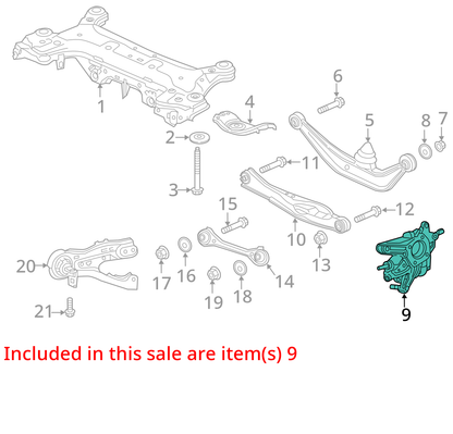 2018 - 2025 Honda Odyssey 3.5L Left Rear Knuckle OEM