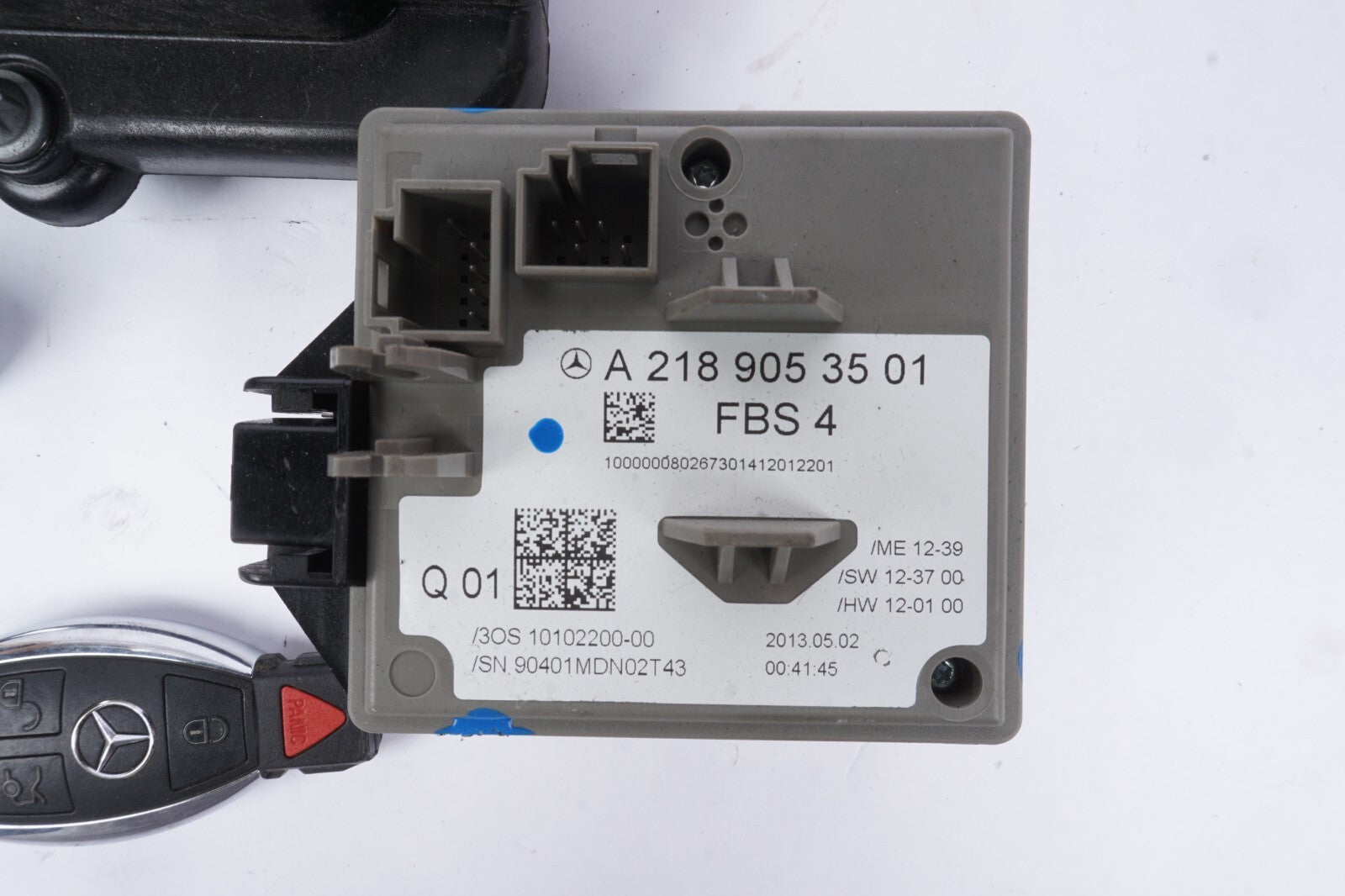 09-16 Mercedes Benz E-class E350 W212 3.5L Ecu Engine Computer Ignition Lock Set