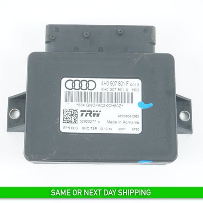 2012 - 2015 AUDI A7 PARK PARKING BRAKE CONTROL MODULE UNIT 4H0907801F OEM