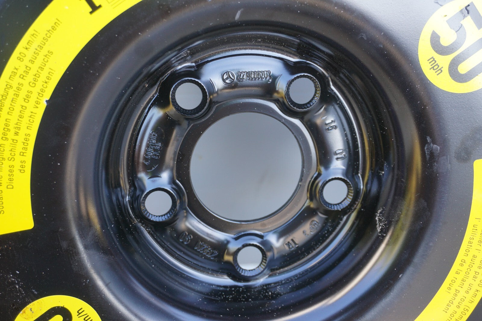 07-13 S550 s350 s600 cl550 cl600 Spare Tire T155/70R19 OEM