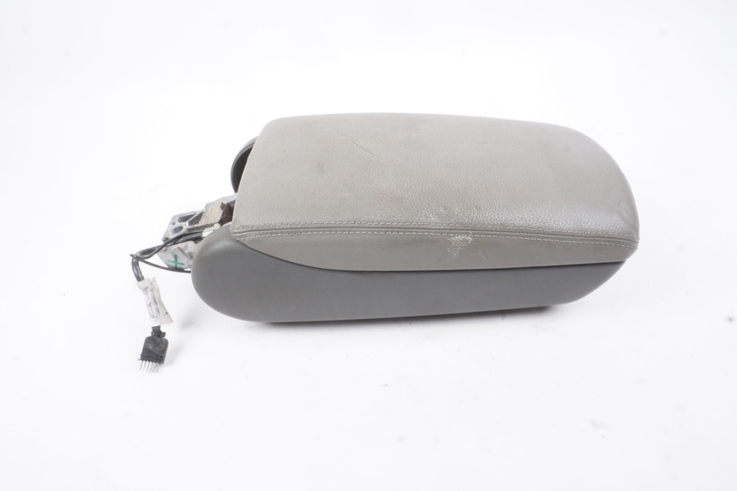 2005 - 2011 Audi A6 Center Console Gray Leather Armrest Lid Cover Storage OEM