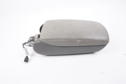 2005 - 2011 Audi A6 Center Console Gray Leather Armrest Lid Cover Storage OEM