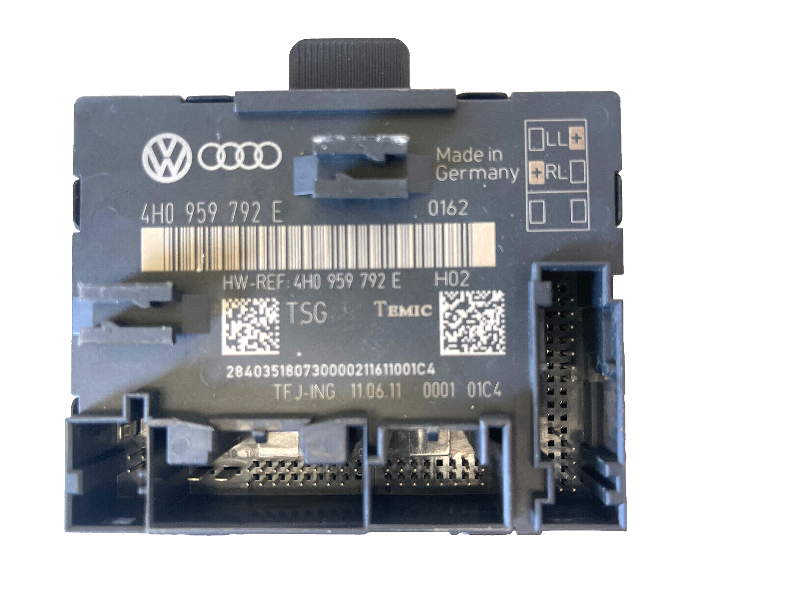 2011-2014 AUDI A8 L QUATTRO FRONT PASSENGER SIDE DOOR MODULE CONTROL UNIT OEM