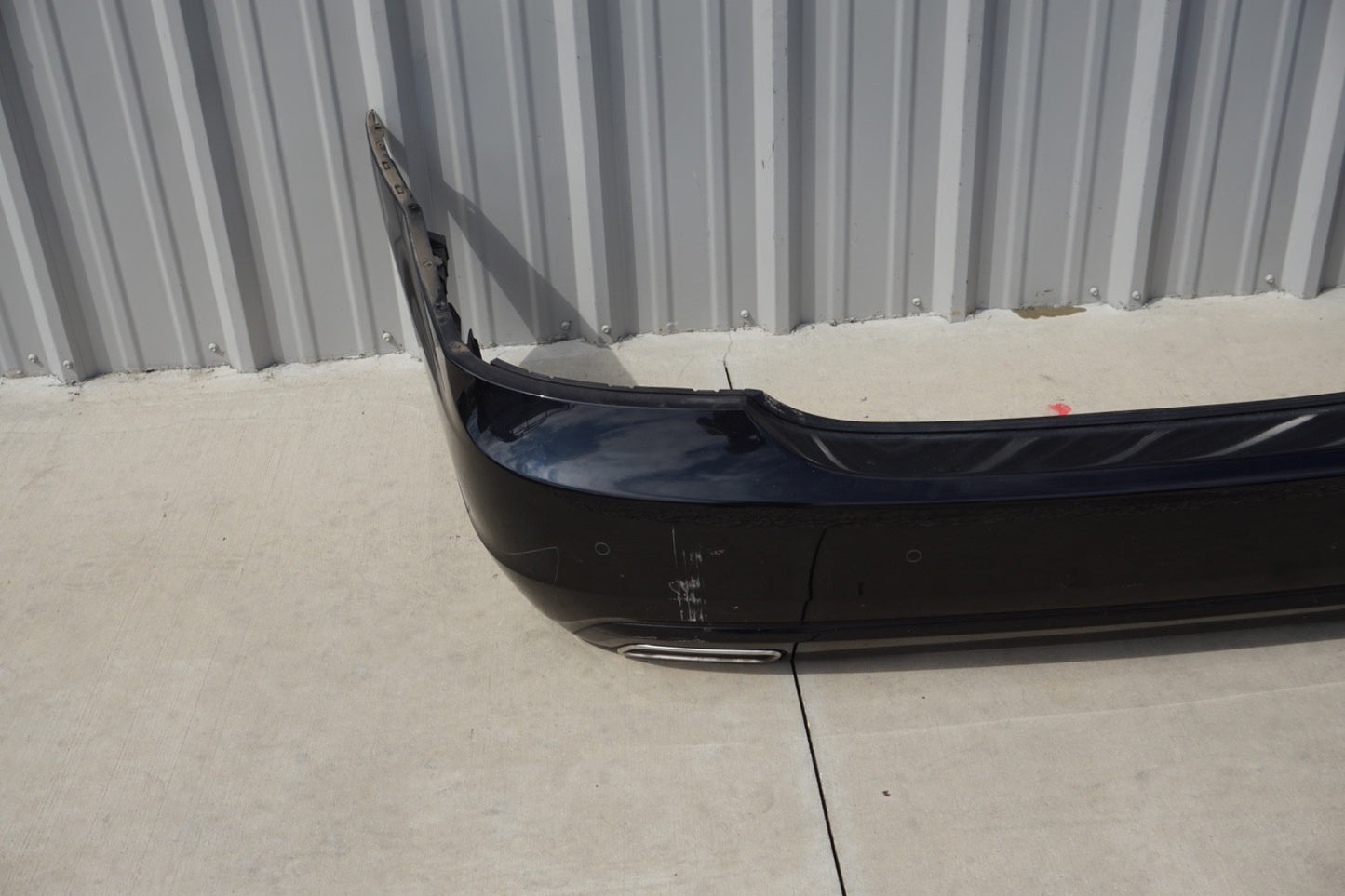 10-13 Mercedes W221 S400 S550 Rear Bumper Cover Assembly Black OEM