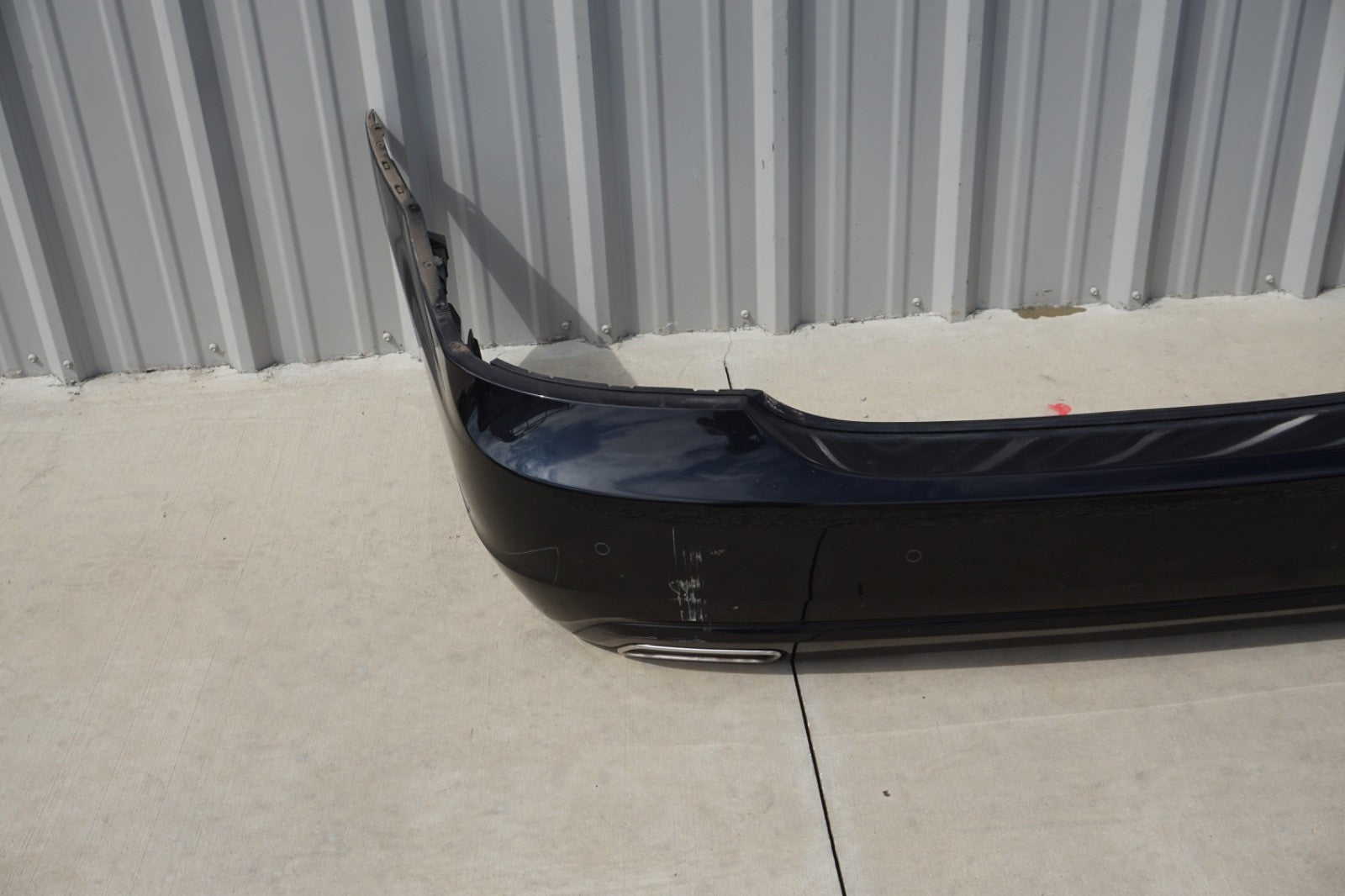 10-13 Mercedes W221 S400 S550 Rear Bumper Cover Assembly Black OEM
