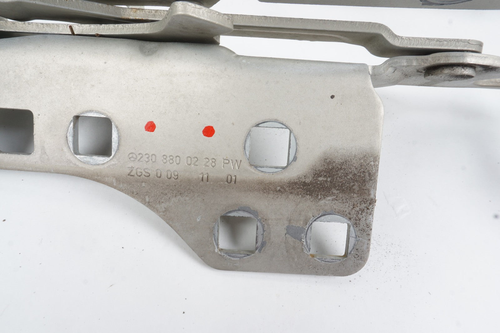 2003 - 2012 Mercedes SL55 SL500 SL550 Hood Hinge Set Left Right Support Bracket