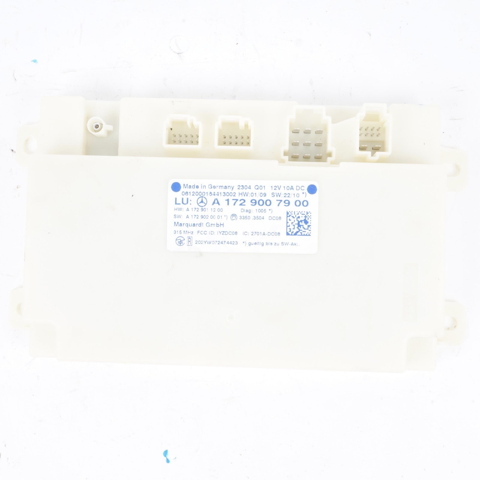 10-15 Mercedes W204 C250 C300 Keyless Go Entry Control Module 1729007900 OEM