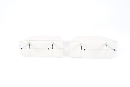 2012-2018 BMW 650I REAR LEFT & RIGHT HEADREST SET GRAY LEATHER OEM