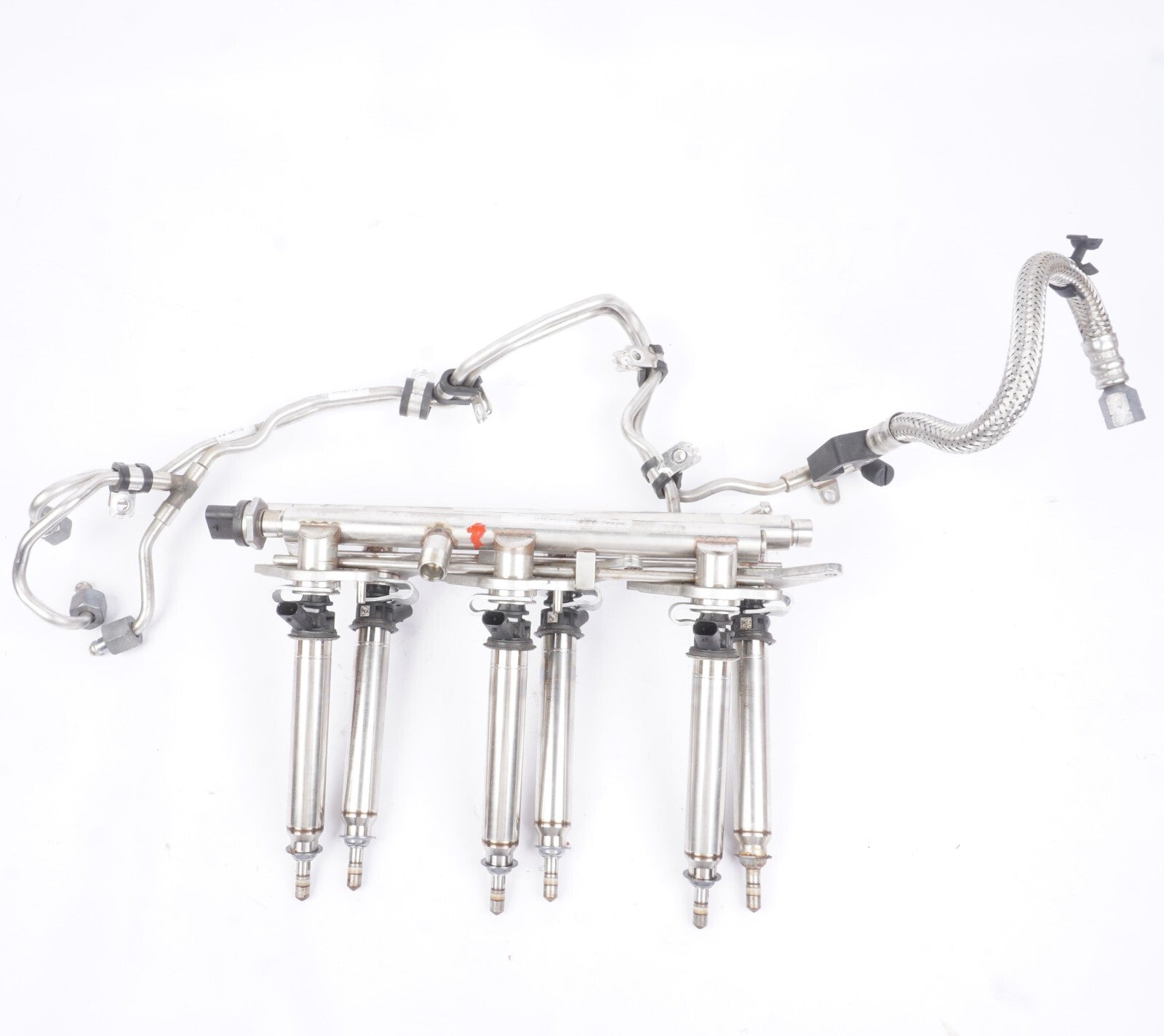 12 - 16 Mercedes W207 E350 Fuel Injection Rail Line w/ Injectors OEM