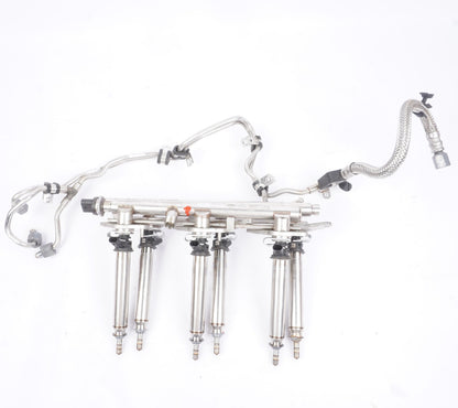 12 - 16 Mercedes W207 E350 Fuel Injection Rail Line w/ Injectors OEM